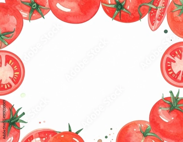 Obraz 沢山のトマトのフレーム