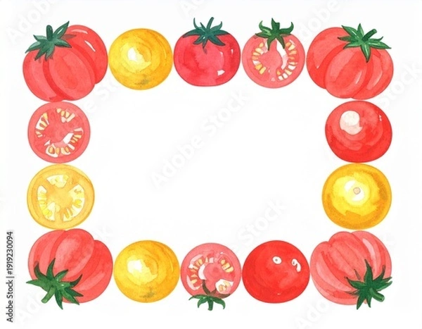 Obraz フレッシュなトマトのフレーム