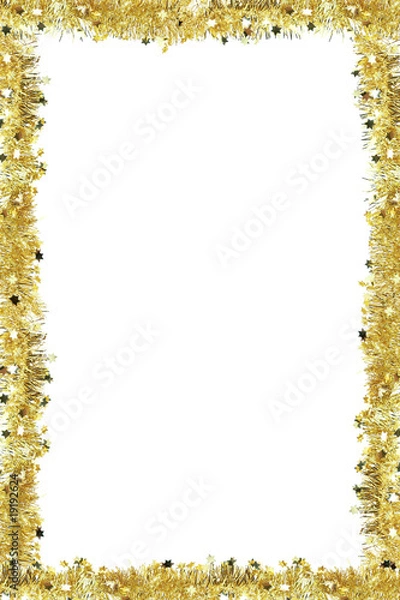 Obraz Gold tinsel, isolated.