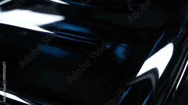 Obraz Abstract dark glossy surface with reflections and highlights