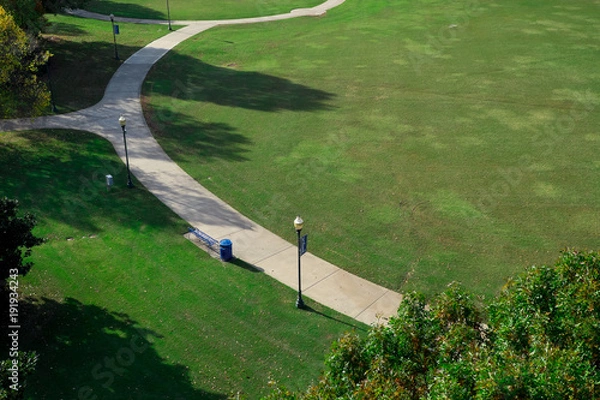 Obraz High Angle View of Public Park with No People