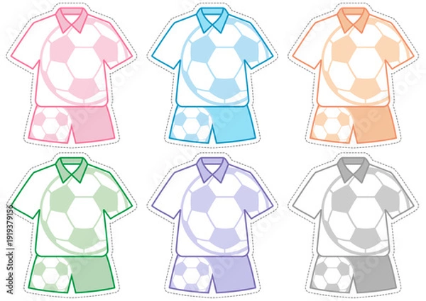 Obraz サッカー■ユニフォーム型メッセージカード（サッカー）