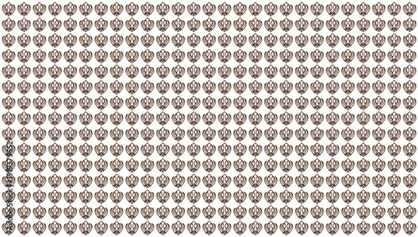 Obraz Khanda abstract pattern background vector texture and Khanda background