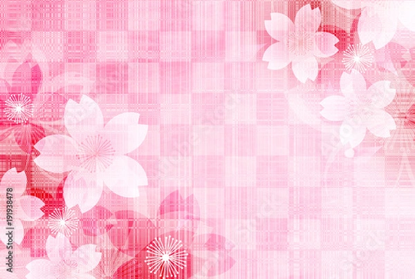 Fototapeta 桜　春　花　背景 