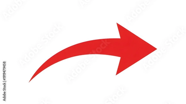 Obraz Red arrow pointing to right side