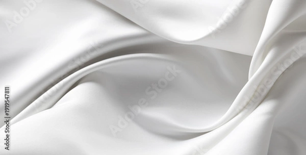 Obraz White silk fabric
