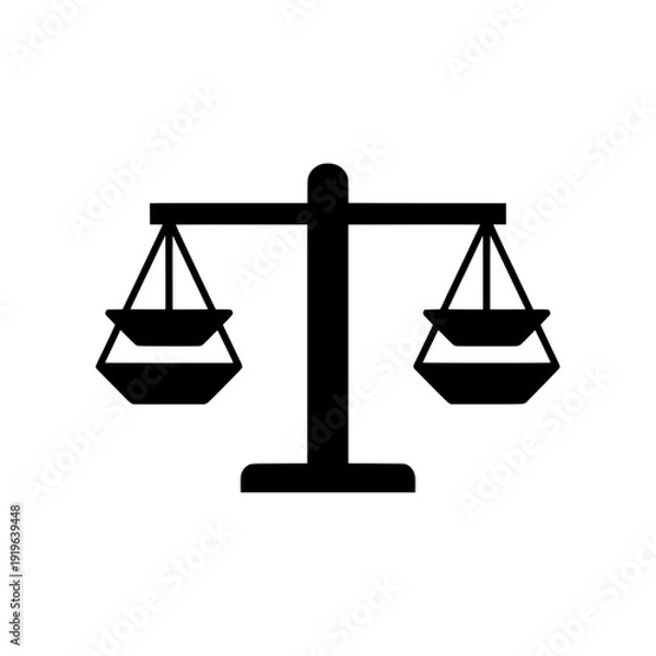 Obraz Compact Double Pan Scale for Commercial Law Services