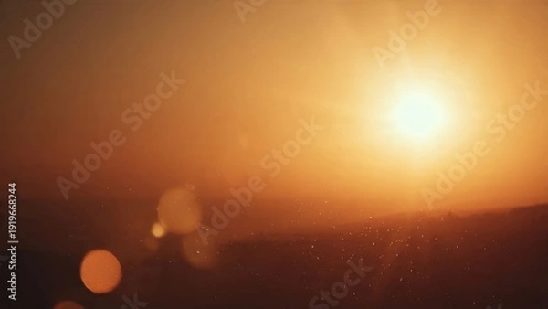 Obraz Golden Sunset Over Landscape