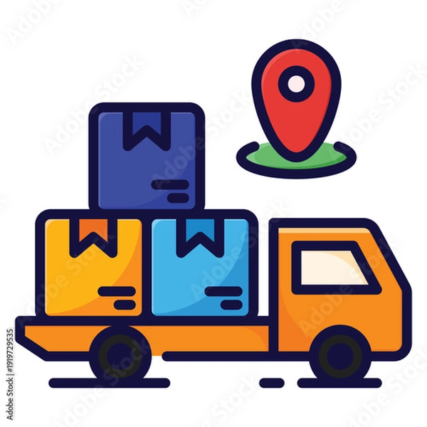 Obraz Cargo Van Icon