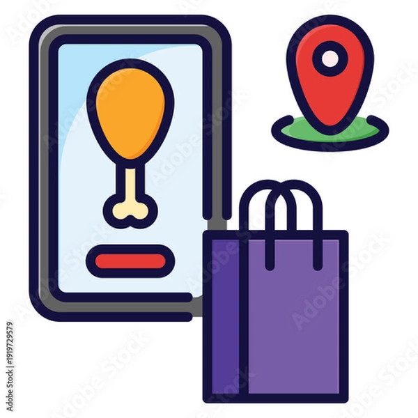 Obraz Food Delivery Icon