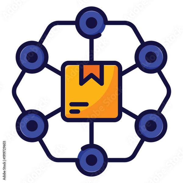 Obraz Logistic Network Icon