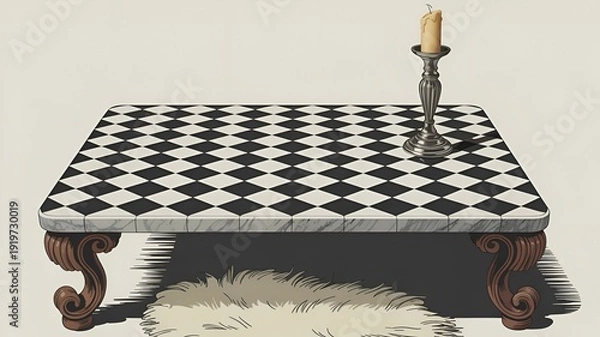 Obraz Checkered Table