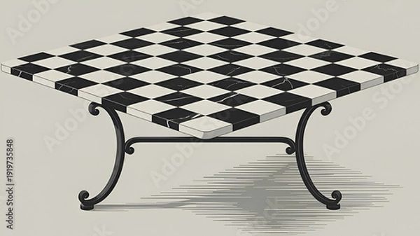Obraz Checkered Table