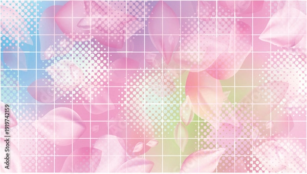 Obraz 桜　春　和柄　背景　