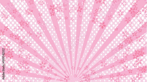 Obraz 桜　春　和柄　背景　