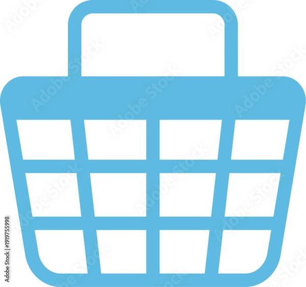 Obraz 買い物かごのアイコンのイラスト
