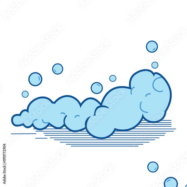 Obraz Make a Professional Washing Bubbles Vector Graphic