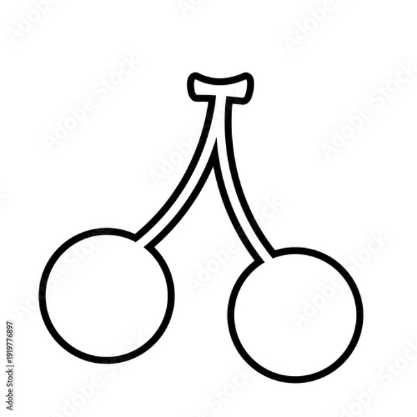 Fototapeta さくらんぼのイラスト素材