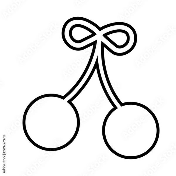 Fototapeta さくらんぼのイラスト素材