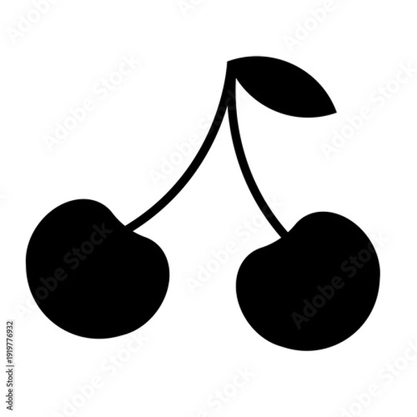 Fototapeta さくらんぼのイラスト素材