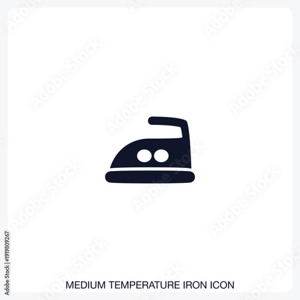 Obraz Medium Temperature Iron Icon
