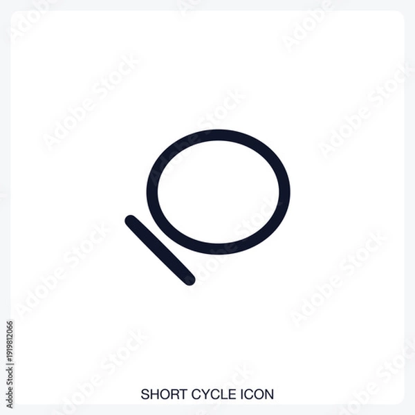 Obraz Short Cycle Icon