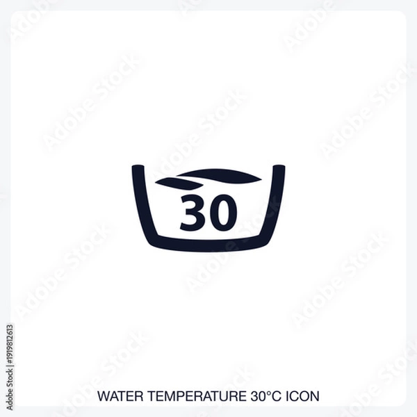 Obraz Water Temperature Icon