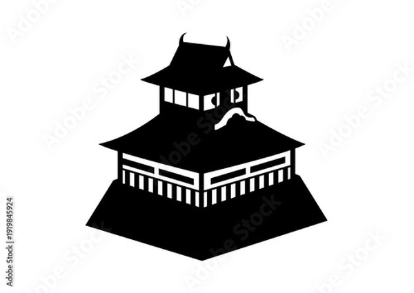 Obraz 日本の城のアイコン