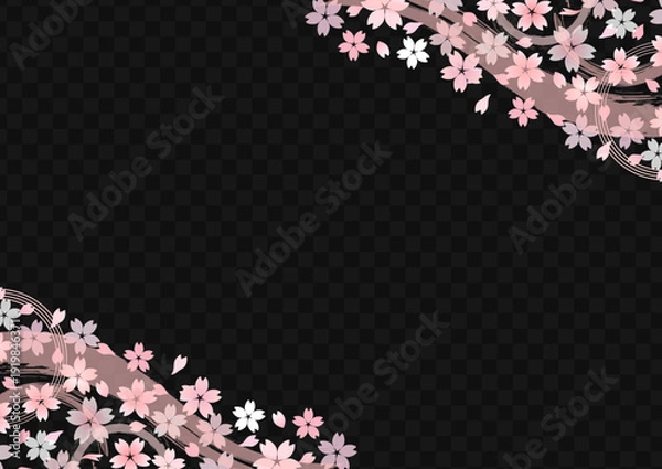 Obraz 和風な桜の背景