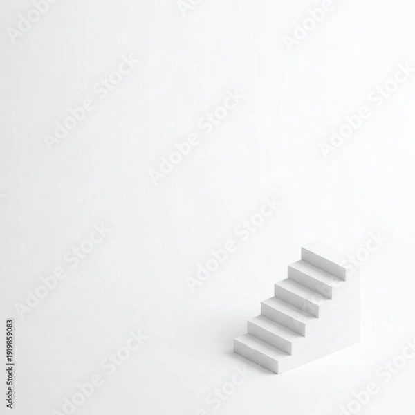Obraz 미니멀 아이소메트릭 계단