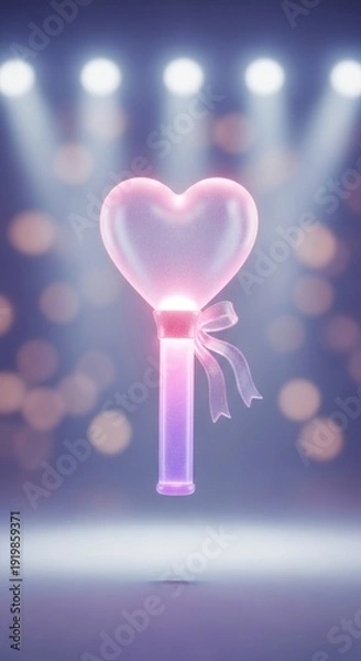 Obraz 빛나는 핑크 하트 응원봉