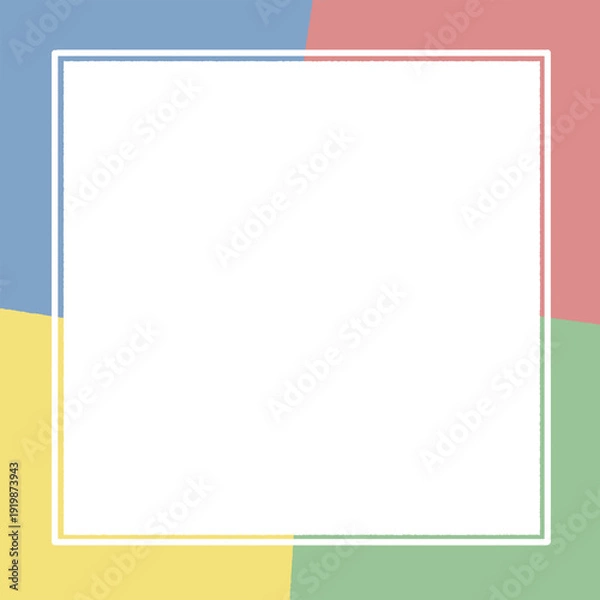 Obraz Color Split Frame