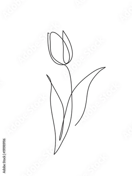 Obraz Ikonę konspektu tulipan