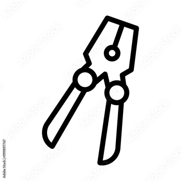 Obraz Pliers Vector Icon