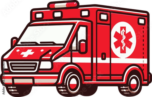 Obraz red ambulance