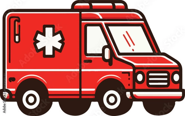 Obraz red ambulance