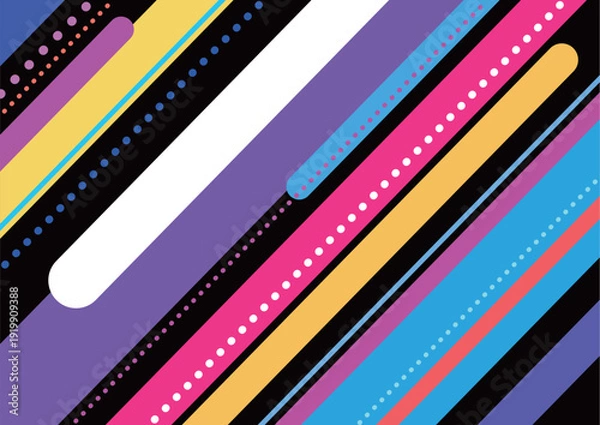 Obraz ビビットな斜線のカラフル背景画像