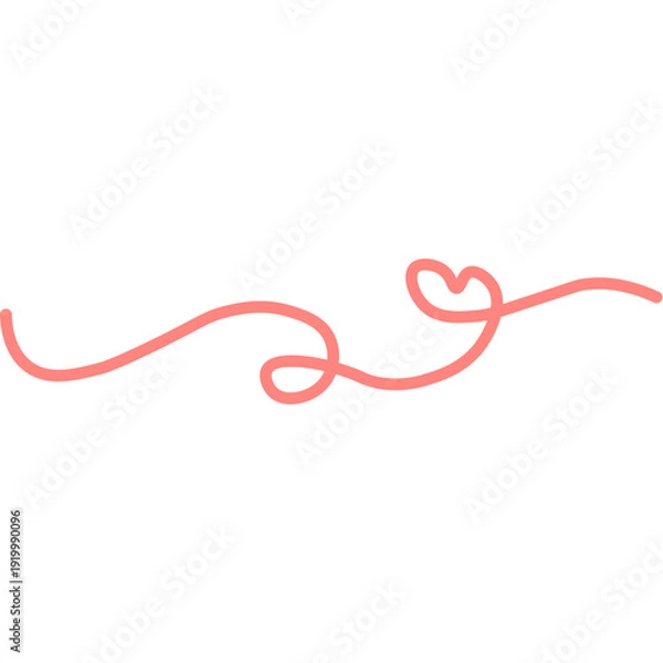 Obraz Cute Love Scribble Illustration