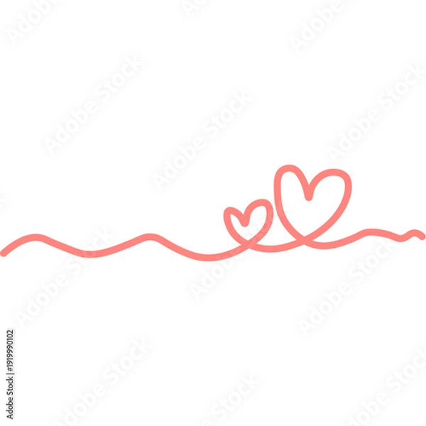 Obraz Cute Love Scribble Illustration