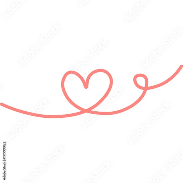 Obraz Cute Love Scribble Illustration