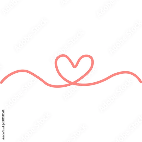 Obraz Cute Love Scribble Illustration