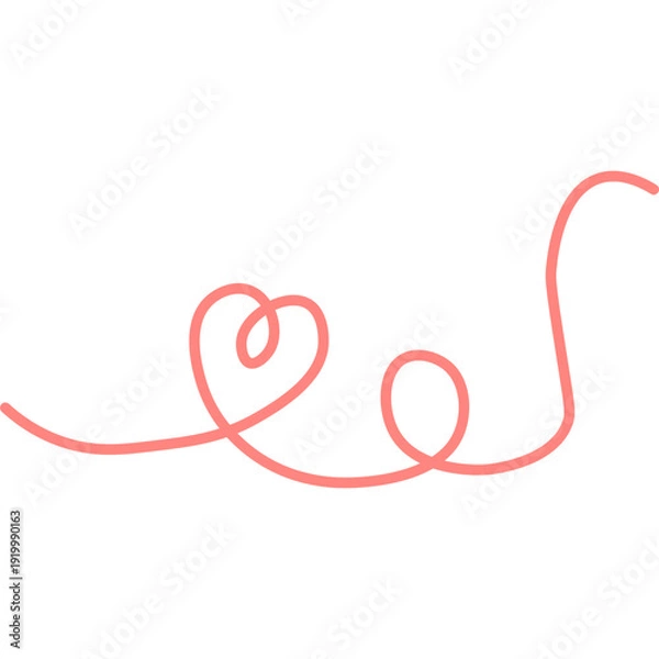 Obraz Cute Love Scribble Illustration