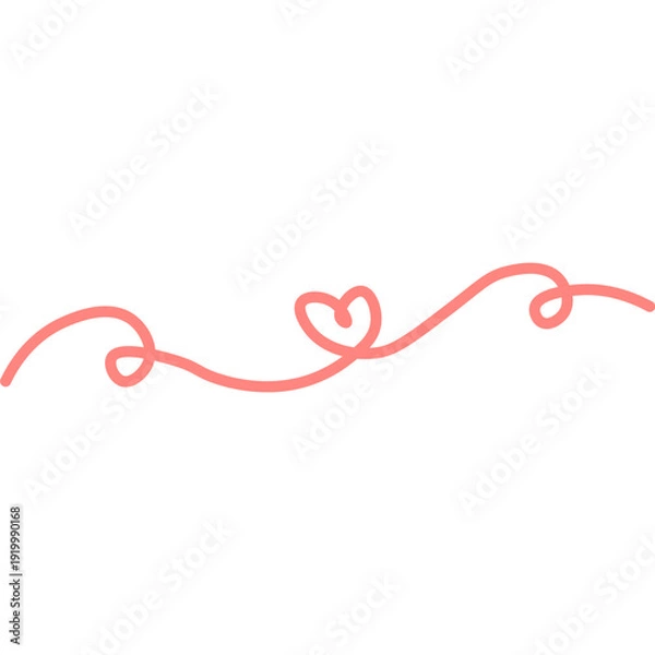 Obraz Cute Love Scribble Illustration