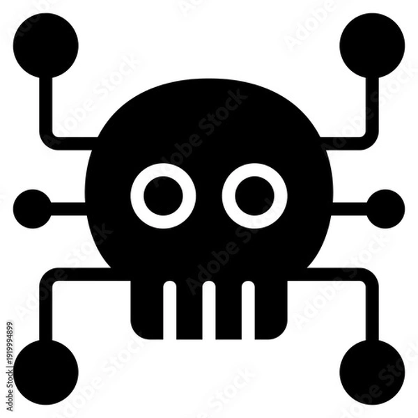 Fototapeta Network Virus Icon