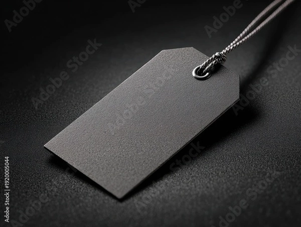 Obraz label tag blank isolated on a black background