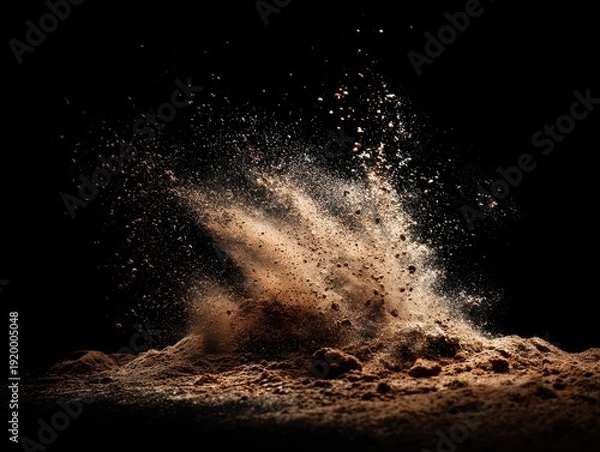 Obraz dirt splatter isolated on a black background