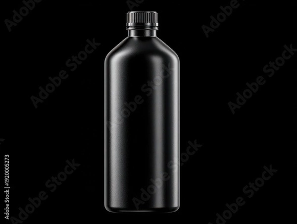 Obraz plastic bottle mockup isolated on a black background