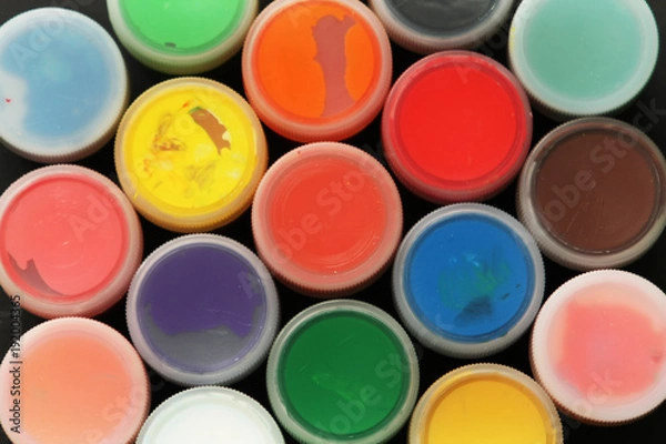Fototapeta Set of color paints