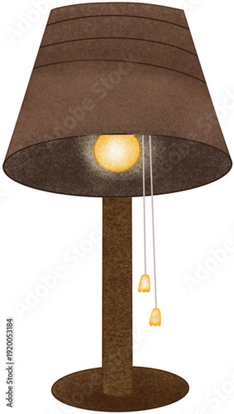 Obraz brown  table lamp