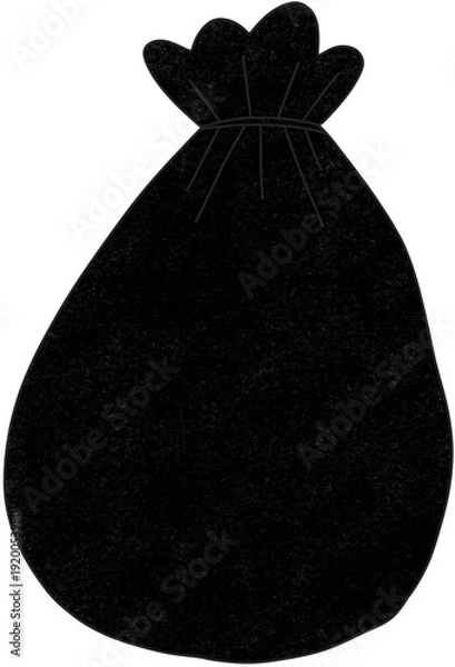 Obraz black trash bag